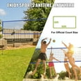 thumbnail image 4 of VEVOR Outdoor Portable Volleyball Net System, Adjustable Height Steel Poles, Professional Volleyball Set with PVC Volleyball, Pump, Carrying Bag, Heavy Duty Volleyball Net for Backyard, Beach, Lawn, 4 of 9