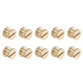 thumbnail image 3 of BrassKnurledFlatHeadRivets-10PackforBelts,Backpacks,Furniture(Gold), 3 of 5