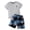 ZZ Gray, variant on Bovxnpu Boys Girls Summer Outfits 2 Piece, Boys Cotton Short Sleeve T-Shirt and Short Set, Summer Boys Round Neck Short Sleeved Set Loose Casual Outdoor Sports Set Short Sleeved Shorts Set 5 Years