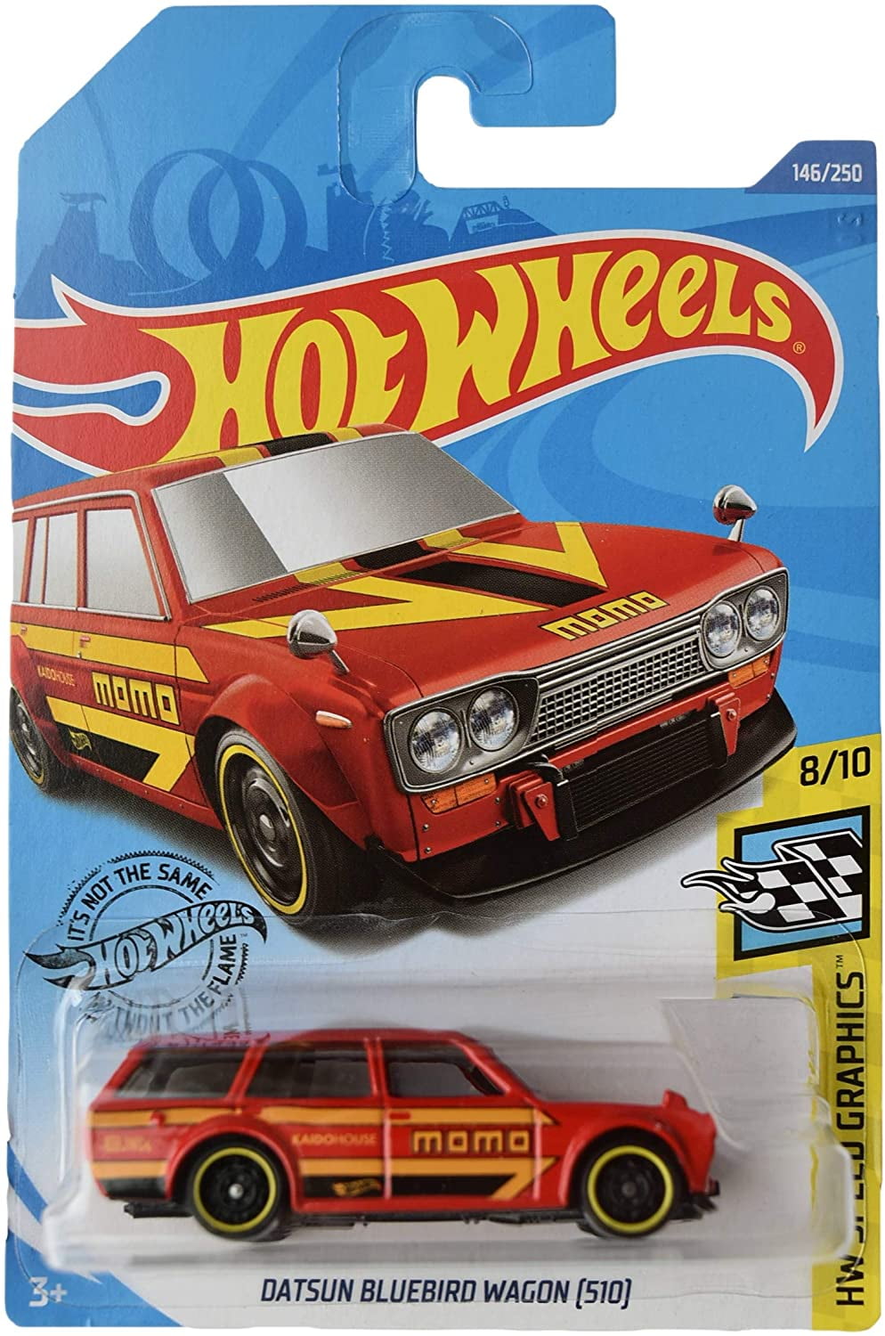 2020 Hot Wheels #146 HW Speed Graphics Datsun Bluebird Wagon 510 MOMO red 