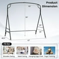 thumbnail image 2 of Gymax Metal Porch Swing Stand Heavy Duty Hanging Swing Frame Indoor Outdoor, 2 of 10