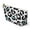 White zipper, variant on White & Blue Leopard Animal Print Makeup Bag Women's Cosmetic Pouch Bag