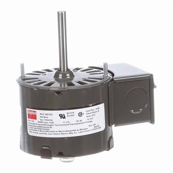 Dayton HVAC Motor,1/40 HP,1550 rpm,115V,3.3 71634705M
