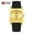 Black Belt Full Gold, variant on Women's Minimalist Square Quartz Watch – Lightweight Waterproof Silicone Strap