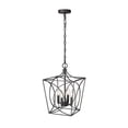 thumbnail image 4 of 4001-MB Millennium Lighting Tracy - 4 Light Pendant-16.3 Inch Tall and 12 Inch Wide-Matte Black Finish    -Traditional Installation, 4 of 6