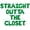 Green, variant on Letter Balloons - STRAIGHT OUTTA THE CLOSET 16" Inch Alphabet Letters Foil Mylar Balloon Pride Day Party Banner (White)