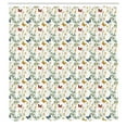 thumbnail image 2 of Ambesonne Spring Shower Curtain, Butterflies and Daisy Twigs, 69"Wx70"L, Multicolor, 2 of 4