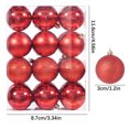 thumbnail image 3 of Christmas Ball Ornaments Set,Shatterproof Christmas Decorations Tree Balls,Xmas Decorative Balls Hanging Ornaments,24PCS Christmas Tree Ornament Pendant Party Supplies Tree Hanging Plastic Ball 3cm, 3 of 4