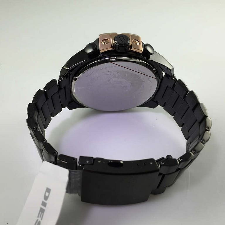 Men\'s Chief Black Steel Watch DZ4309 Diesel Dial Chronograph Stainless