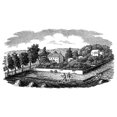 thumbnail image 2 of New Jersey Farm C1810. Namerican Farm Homestead In Cranbury New Jersey Wood Engraving By Alexander Anderson C1810., 2 of 4