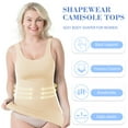 thumbnail image 5 of Sheryer 3 Pack Shapewear Camisoles for Women - Tummy Control Tank Tops, Seamless Body Shaper,Sizes S-2XL, 5 of 8