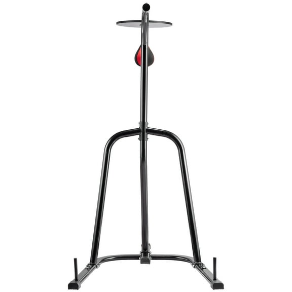 KFFKFF Dual-Function Punch Bag Stand, Robust Steel Exercise Gear, Modifiable Elevation for Boxing Bag and Speed Bag Stand, Independent Sandbag Rack, Can Support Up to 140 lbs