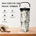 thumbnail image 3 of 30 ozHalloween Skull Tumbler with Handle,Halloween Goth Ghost Travel Coffee Cup Water Botter, Witch Goth Decor Halloween Gifts For Women, 3 of 6