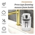 thumbnail image 2 of CHUANK Foaming Hand Soap Dispenser Bathroom Soap Dispenser or Lotion Dispenser for Kitchen Refillable Clear Glass Soap Dispenser with Large Pump (Clear-Foaming) for Essential Oil Shampoo, 2 of 11