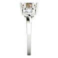 thumbnail image 3 of Clara Pucci 14K White Gold 1.72ct YellowMoissanite Three-Stone Ring, 3 of 8