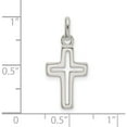 thumbnail image 4 of Sterling Silver Cut-Out Cross Charm (20 X 11) Made In India qc9026, 4 of 5