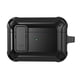 thumbnail image 3 of Compatible con AirPods 1/2 Funda para Hombres con Cerradura, Negro Military Armor Series Funda AirPod 1/2 de Cuerpo Completo con Llavero Cool Air Pod 1/2 Funda Protectora a Prueba de Golpes para AirPo, 3 of 5