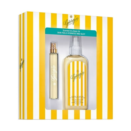 Giorgio Beverly Hills 2 Pc. Gift Set ( Eau De Toilette Natural Spray .5 Oz + Scented Dry Body Oil 4.2 Oz )