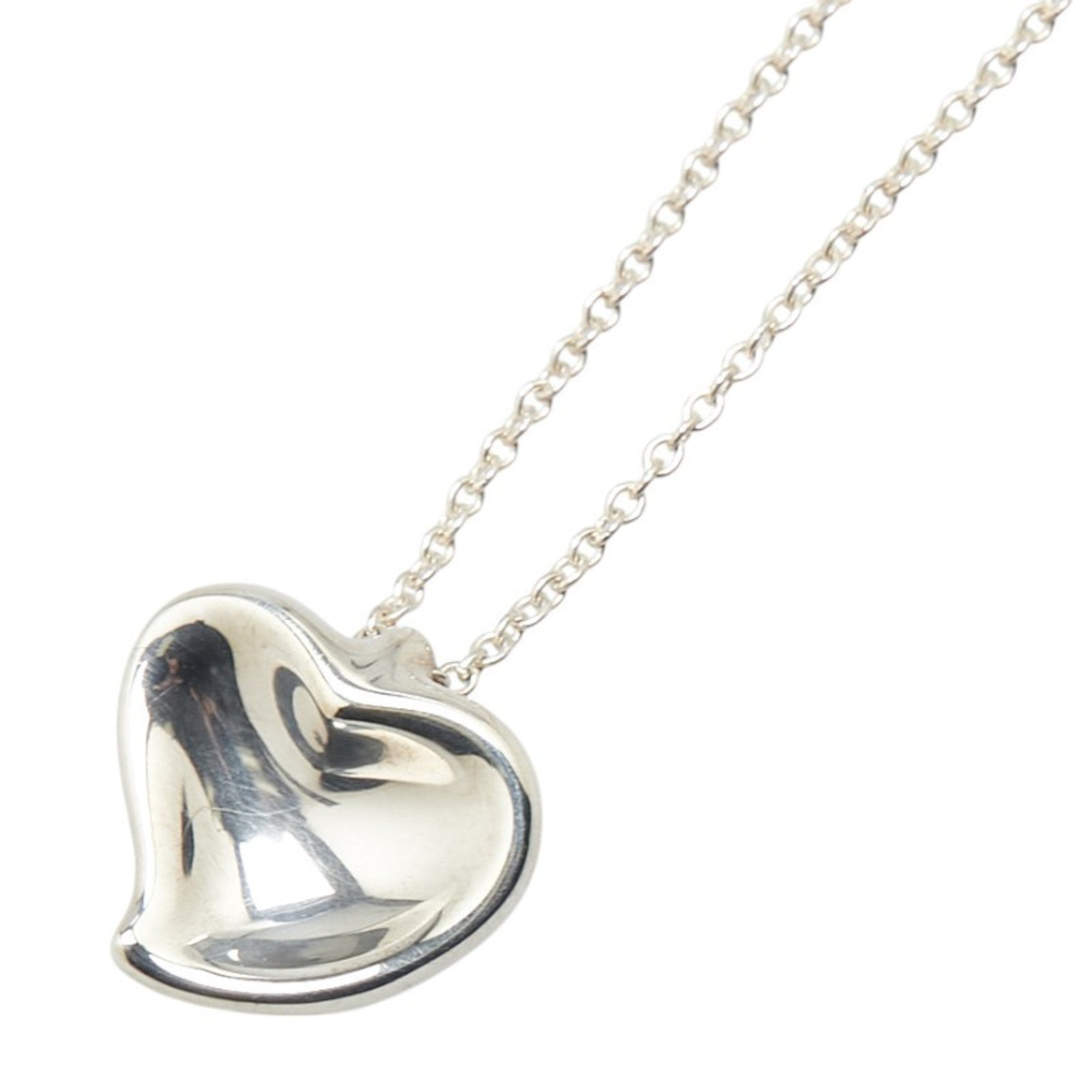 Pre-Owned Tiffany & Co. Full Heart Necklace in 925 Sterling Silver for Women. (Good)