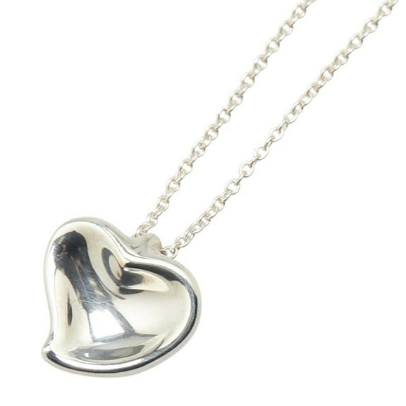 Pre-Owned Tiffany & Co. Full Heart Necklace in 925 Sterling Silver for Women. (Good)