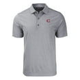 thumbnail image 2 of Men's Cutter & Buck Heather Black Cincinnati Reds City Connect Forge Eco Heather Stripe Stretch Recycled Polo, 2 of 3