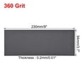 thumbnail image 3 of Uxcell 360 Grits Waterproof Sandpaper Wet Dry Sand Paper Silicone Grey 10pcs, 3 of 5