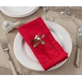 thumbnail image 2 of SARO 6301.R20S Serviette de Table à Bordure Ourlet Classique Carré 20 Po. Rouge - Ensemble de 12, 2 of 4