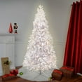 thumbnail image 3 of 7.5FT prelit pe/pvc white pine tree,350 dual color (warm white/multi) 5mm 8 function lights,1568 tip, 3 of 3