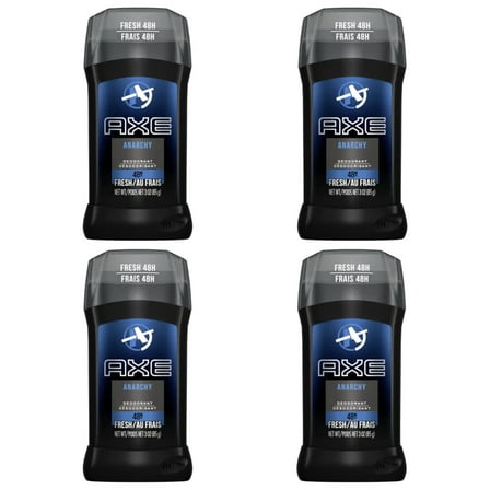 Axe Fresh 24 Hour Deodorant Stick, Anarchy 3 oz (Pack of 4)