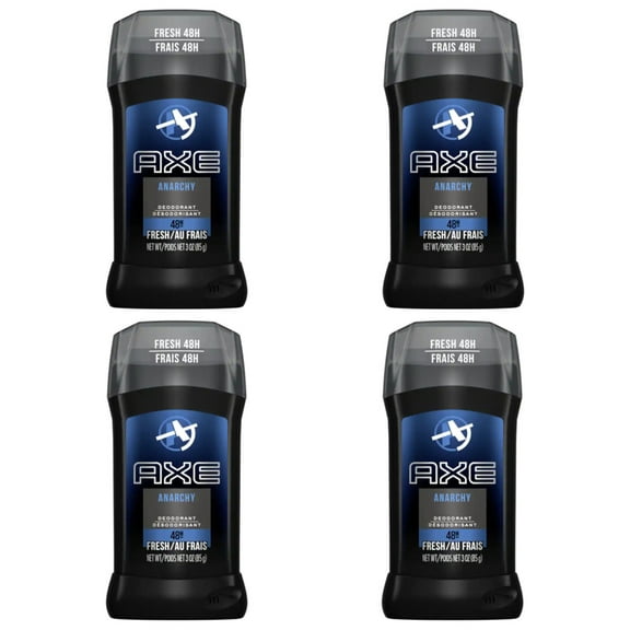 Axe Fresh 24 Hour Deodorant Stick, Anarchy 3 oz (Pack of 4)