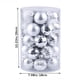 thumbnail image 4 of Advancent 34 Uds bola de Navidad árbol de Navidad colgante bola de adorno de plástico hogar Oficina Navidad boda vacaciones decoración Kits de decoración para fiestas plata Advancent HA8971-05B, 4 of 6