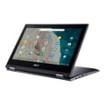 thumbnail image 3 of Acer Chromebook Spin 511 R752TN - Flip design - Intel Celeron - N4020 / up to 2.8 GHz - Chrome OS - UHD Graphics 600 - 4 GB RAM - 32 GB eMMC - 11.6" AHVA touchscreen 1366 x 768 (HD) - Wi-Fi 5 - shale black - kbd: US, 3 of 15