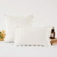 thumbnail image 1 of Sumhomie Solid Velvet Tassel Throw Pillow Case Cushion Cover 17" x 17", 1 of 1