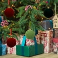 thumbnail image 5 of Wznxdo 12 Pcs Velvet Christmas Balls 4'' Flocked Christmas Tree Ball Ornaments Flocked Christmas Ball Ornament for Indoor Holiday Decor Shatterproof Xmas Bulbs Ornaments, 5 of 6