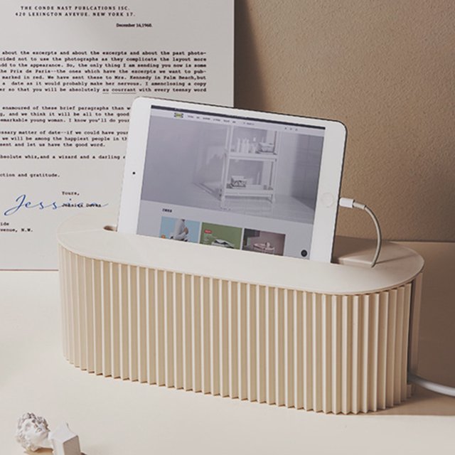 Caja organizadora de cables, caja organizadora de cables con tapa, para oficina en casa