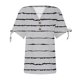 thumbnail image 4 of Fiudx Camisetas para Mujer Blusa de Manga Corta de Verano con Cuello En V para Mujer, Sexy, Informal, con Estampado Regular, 4 of 5