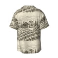 thumbnail image 2 of Fotbe Vineyard Landscape print Short Sleeve Button Down Shirts for Men Casual Summer Beach Wrinkle Free Shirt-XX-Large, 2 of 7