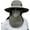 Army Green and Black Mesh, variant on Sun Hat Unisex Face Coverage Shield Neck Flap Cap Garden Lawn Work Sports Hiking Fishing Hats