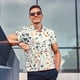 thumbnail image 4 of Fotbe Watercolor Floral Camiseta Polo de Golf para Hombre con Estampado – Camisa Deportiva Transpirable con Cuello Abotonado-Small, 4 of 6
