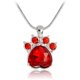 thumbnail image 1 of Maya's Grace Rhinestone Birthstone Pata Imprimir Charm Colgante JoyerÃ­a Collar de cadena de belleza Regalo Maya's Grace JoyerÃ­a, 1 of 9