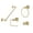 Satin Brass, variant on Sure-Loc BD-SET-PH1 15 Baden 4 Piece Bathroom Package - Nickel