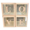thumbnail image 2 of Veeogra Balloon Box Transparent Wide Application Plastic Square Clear DIY Letter Box Decor,Pink, 2 of 9