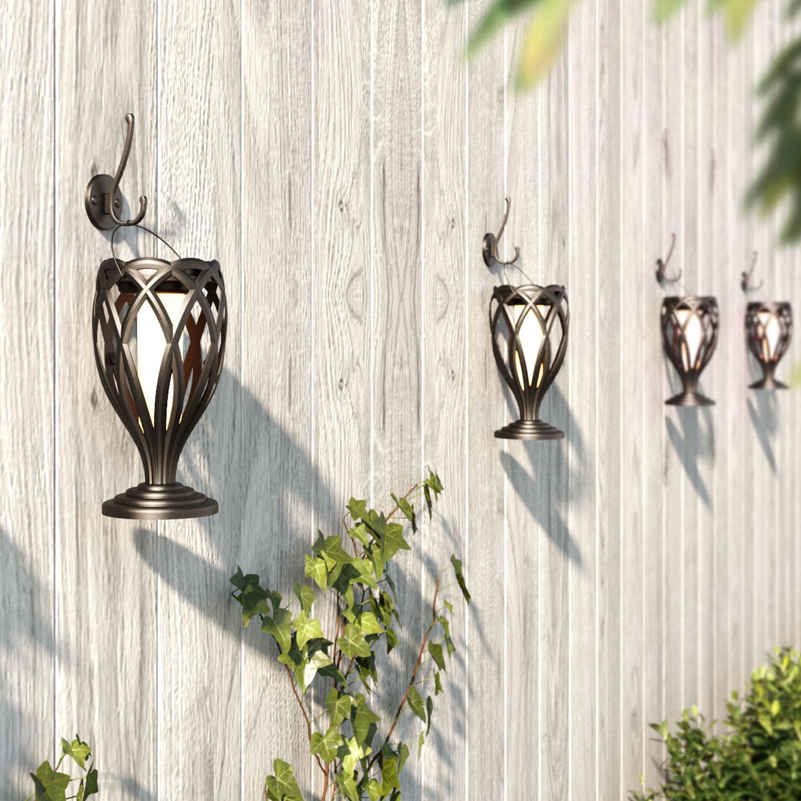 GRANDPATIO Tall Solar Torch Landscape Lights 4-Pack, Flickering Flame, Auto on/off, for Garden Patio Yard Decor, Pathway Light, LED Lighting