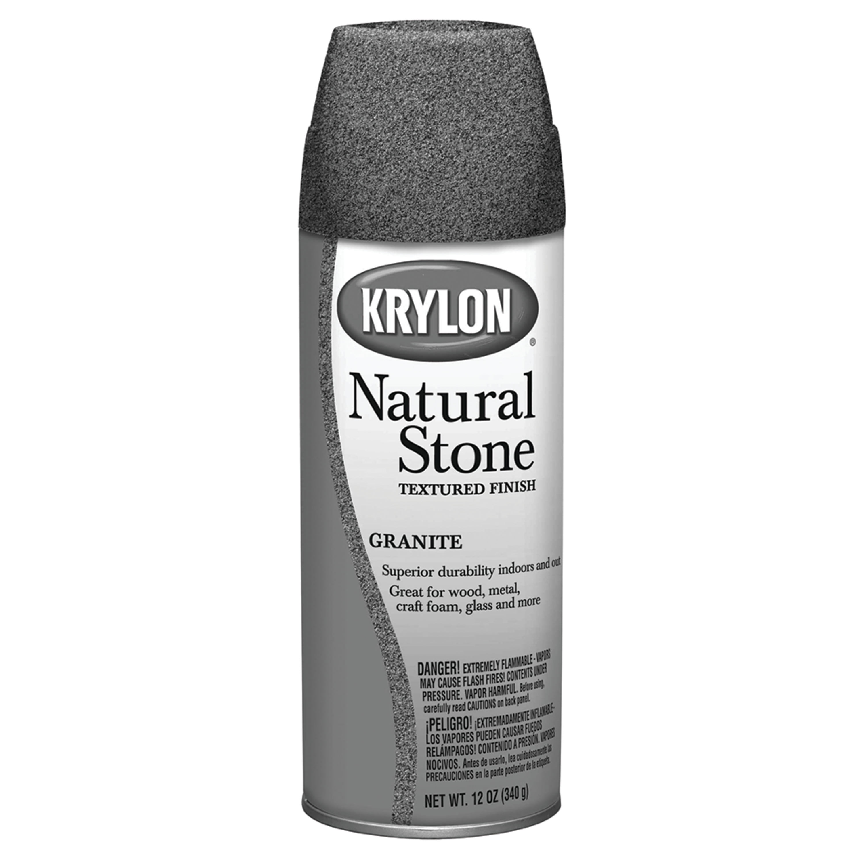 Krylon Natural Stone Textured Finish Spay Paint Granite 12 Oz