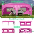 thumbnail image 2 of 10'x20' Pop Up Canopy Tent with 6 Sidewalls Waterproof Commercial Tent with 3 Adjustable Heights for wedding party, 2 of 10