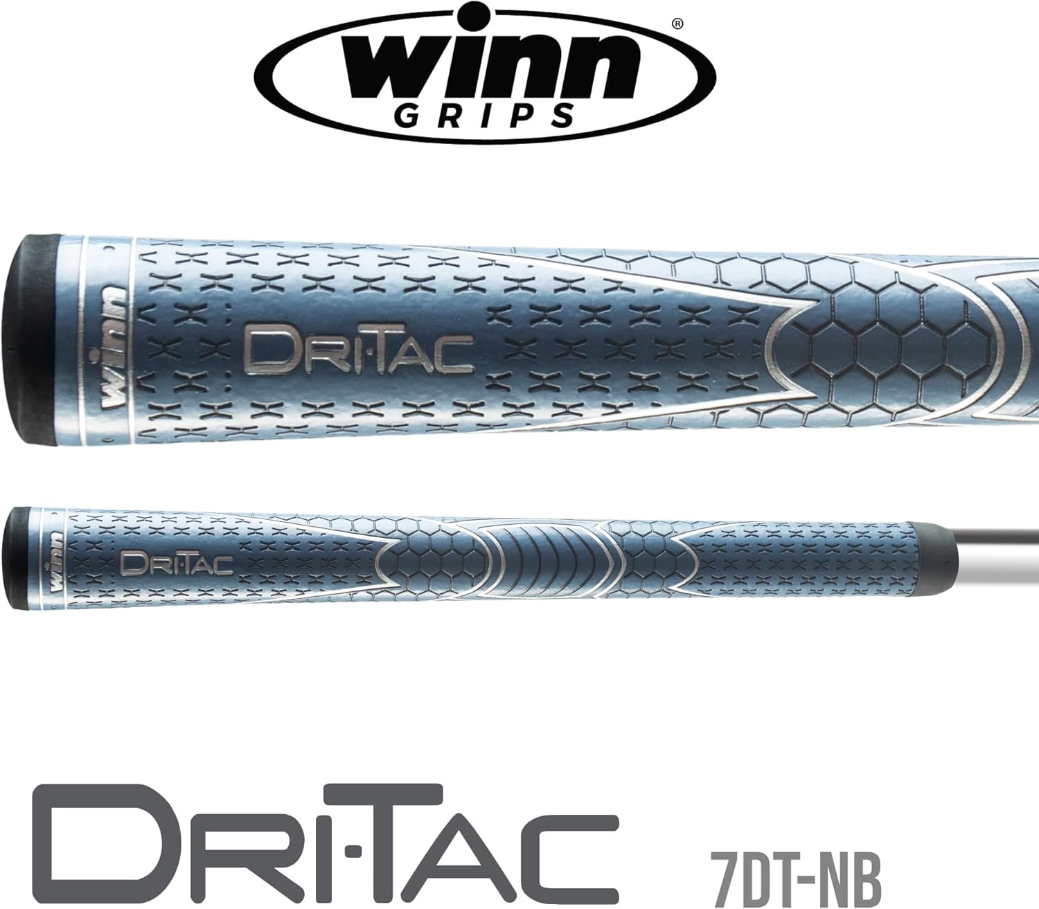 Winn Dri-Tac Oversize Golf Grip Set of 13 7DTNB– Cushioned, Non-Slip, Premium Polymer, Enhanced Shock Absorption