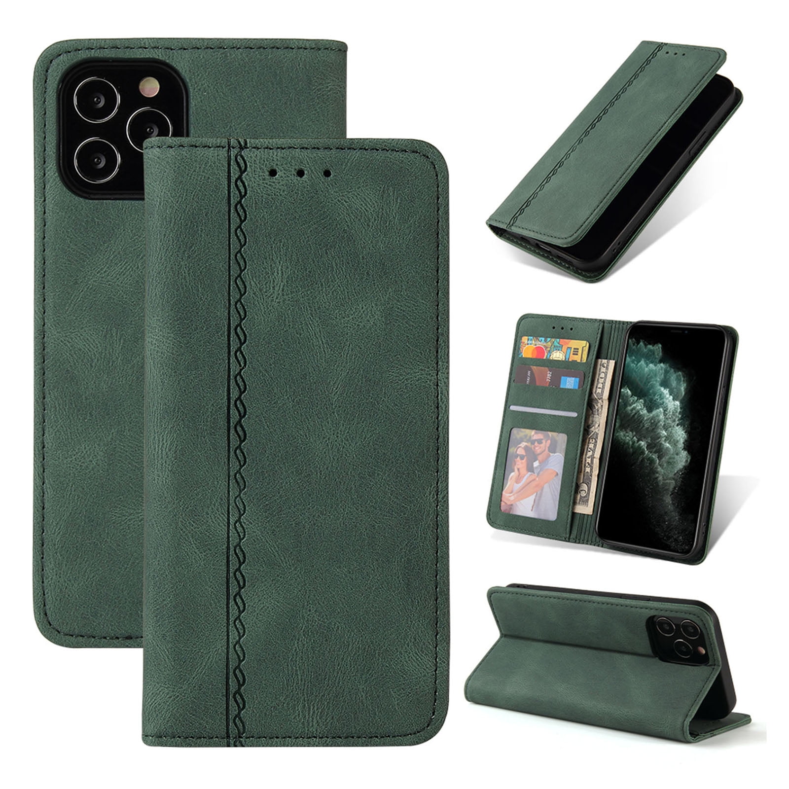Magnetic Wallet Case for iPhone 13/iPhone 13 Pro/iPhone 13 ...