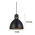 thumbnail image 5 of Nico 10 Inch Modern Pendent Light with Bronze Metal Shade, Clean SIlhouette- Saltoro Sherpi, 5 of 5