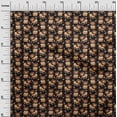 thumbnail image 3 of oneOone Rayon Black Fabric Circus Sewing Craft Projects Fabric Prints By Yard 56 Inch Wide-aD, 3 of 5