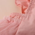 thumbnail image 5 of Penkiiy Newborn Infant Baby Girls Sleeveless Ruffled Lace Bodysuit Romper Clothes Cotton One-piece Romper 6-9 Months Pink on Clearance, 5 of 9